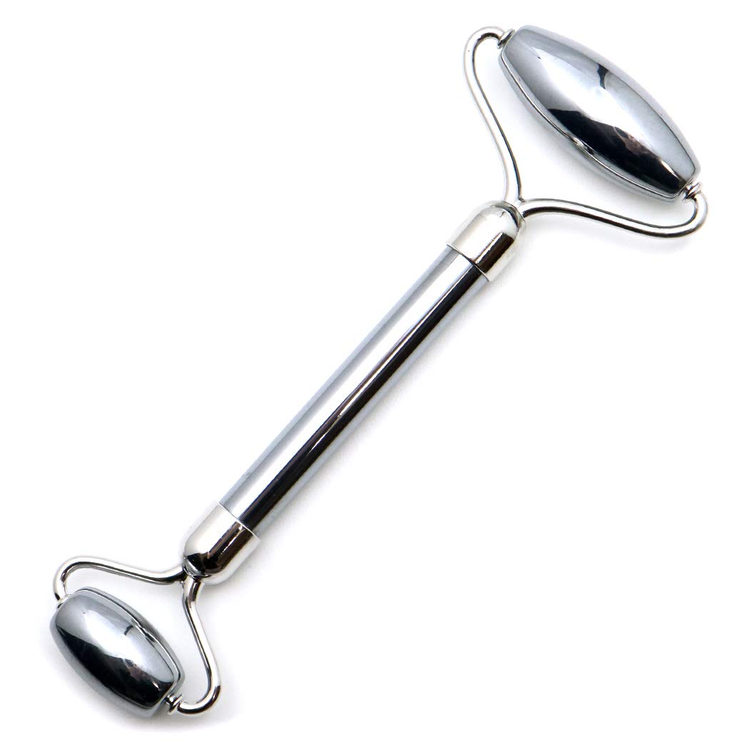 Терагерцовый минеральный ролик для лица, для маленькой части лица, серебристый [ЗОЛОТОЙ КАМЕНЬ], красота, лицо, массаж, здоровье, красота, цвет,