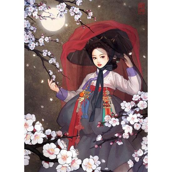 Puzzle Life Лунная красота Лунная красота Человек, Корейские популярные пазлы